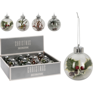 Набір ялинкових куль Christmas Decoration 8 см 12 шт (CAA126880) краща модель в Кривому Розі