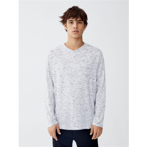 Лонгслив Pull & Bear XAZ240999FGXP S Серо-черный (DD8000004813233)