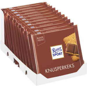 Упаковка молочного шоколаду Ritter Sport з вершкового печива з начинкою 11 шт х 100 г (4000417214607) в Кривому Розі