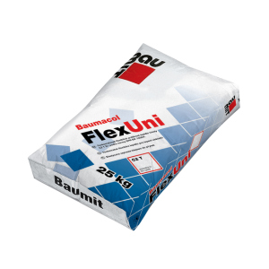 Baumit FlexUni універсальна, еластична клейова суміш для плитки, 25 кг. краща модель в Кривому Розі