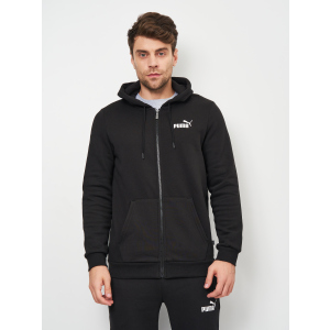 Спортивна кофта Puma ESS Small Logo FZ Hoodie 58670201 L Чорна (4063697310636) краща модель в Кривому Розі