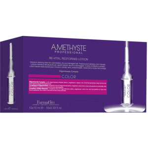 Лосьйон в ампулах Farmavita Amethyste Color Revital Restoring Lotion для фарбованого волосся 10 мл x 10 шт (8022033016041) ТОП в Кривому Розі