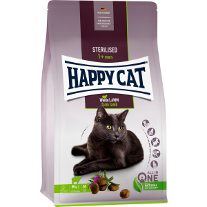 Сухий корм Happy Cat Sterilised Weide Lamm для дорослих стерилізованих кішок зі смаком ягняти 10 кг (70586 / 4001967140712) в Кривому Розі