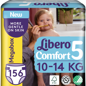 Подгузники Libero Либеро Comfort 5 10-14 кг 156 шт (7322541236452)