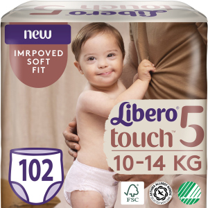 Підгузки-трусики Libero Touch Pants 5 10-14 кг одноразові 102 шт (7322541430324) ТОП в Кривому Розі