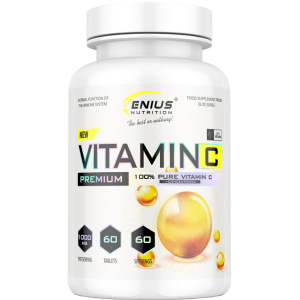 Вітаміни Genius Nutrition Vitamin C 60 таблеток (7353798853628) ТОП в Кривому Розі