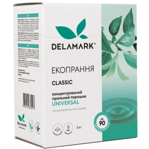 Концентрований безфосфатний пральний порошок Delamark Universal 3 кг (4820152330017) в Кривому Розі