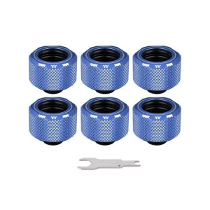 Фитинг для СВО ThermalTake Pacific C-Pro G1/4 PETG 16mm OD Fitting Kit - Blue (CL-W210-CU00BU-B) лучшая модель в Кривом Роге