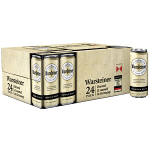 Упаковка пива Warsteiner Premium Verum світле фільтроване 4.8% 0.5 л x 24 шт (4000856094471) краща модель в Кривому Розі