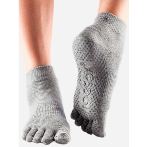 хороша модель Шкарпетки ToeSox Grip Full Toe Ankle S (36-38.5) Сірі (841090108289)