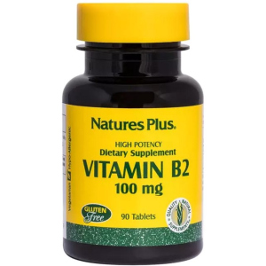 Рибофлавін, B-2, Nature's Plus, 100 мг, 90 Пігулок (097467016309) в Кривому Розі