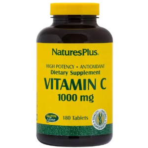 Вітамін C, Vitamin C, 1000 мг, Nature's Plus, 180 таблеток (097467022904) ТОП в Кривому Розі