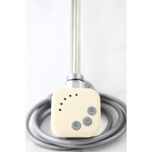 Электрический тэн у полотенцесушитель HeatQ HEC с регулятором 30-60С, таймером 2 ч, бежевый (cream ral1015) 300 Вт ТОП в Кривом Роге