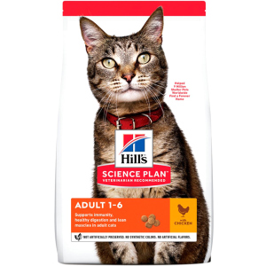 Сухий корм для кішок Hills Science Plan Feline Adult Chicken з куркою - 3 кг (604058) (52742030838) ТОП в Кривому Розі