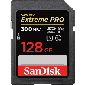 SanDisk Extreme PRO SDXC 128GB Class 10 UHS-II V90 (SDSDXDK-128G-GN4IN) ТОП в Кривому Розі