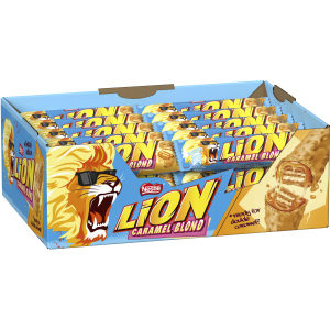 Упаковка батончиков Nestle Lion Caramel Blond 40 г х 40 шт (7613287188588)