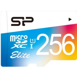 Silicon Power Elite Color microSDXC 256GB Class 10 UHS-I + adapter (SP256GBSTXBU1V20SP) в Кривому Розі