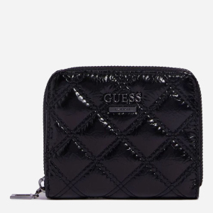 Гаманець жіночий Guess Cessily Slg Small Zip Around SWKM7679370-BLA Чорний (8000702444285) краща модель в Кривому Розі