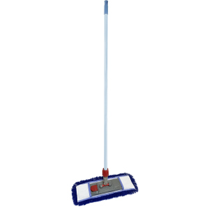 Швабра Wermop 120 см с насадкой Extra Cotton Wet Mop 40 см Синяя (SA0004) ТОП в Кривом Роге