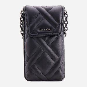 Кошелек женский Calvin Klein Jeans Ck Quilt Phone Pouch Xbody K60K608466-BAX Black (8719854850212) лучшая модель в Кривом Роге