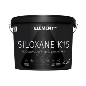 хороша модель Фасадна штукатурка ELEMENT PRO SILOXANE K15 25 кг Біла