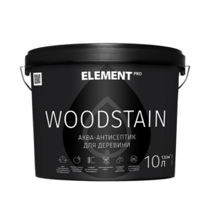 Аква-антисептик для дерева ELEMENT PRO WOODSTAIN, 10 л МАХАГОН краща модель в Кривому Розі