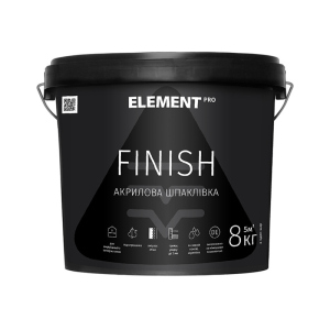 Фінішна акрилова шпаклівка FINISH "ELEMENT PRO" 8 кг ТОП в Кривому Розі