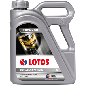 Масло моторное Lotos Oil Semisyntetic Diesel CF 10W-40 4 л (WF-K400N40-0H0) в Кривом Роге