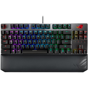 Клавиатура проводная Asus ROG Strix Scope TKL Deluxe Cherry MX Silent Red RGB USB (90MP00N5-BKRA00) ТОП в Кривом Роге