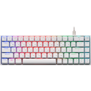 Клавіатура провідна 2E Gaming KG370 RGB 68key Gateron Blue USB White (2E-KG370UWT-BL)