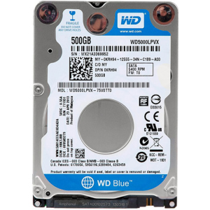 Жорсткий диск Western Digital Blue 500GB 5400rpm 8MB WD5000LPVX 2.5 " SATAIII ТОП в Кривому Розі