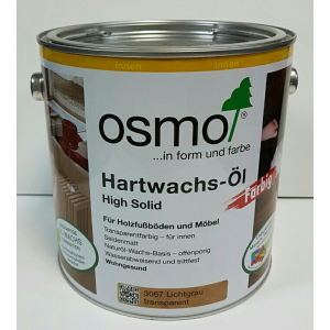 Масло с твердым воском цветное прозрачное OSMO HARTWACHS-ÖL Farbig 3067 - (светло-серое) 0.125 л. в Кривом Роге