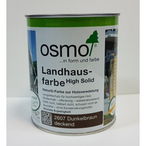 Непрозрачная краска для наружных работ OSMO LANDHAUSFARBE 2607 – (темно-коричневая) 0.75 л. в Кривом Роге