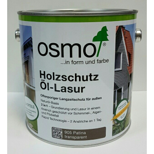 Защитное масло – лазурь OSMO HOLZSCHUTZ ÖL-LASUR 905 (патина), 0.125 л.