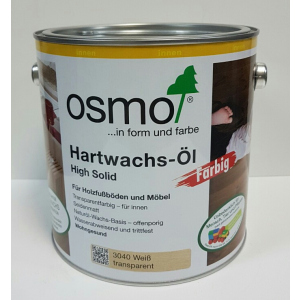 Масло с твердым воском цветное прозрачное OSMO HARTWACHS-ÖL Farbig 3040 - (белое) 0.125 л. ТОП в Кривом Роге