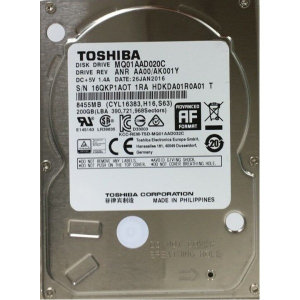 HDD SATA 200GB Toshiba 4200rpm 8MB (MQ01AAD020C)