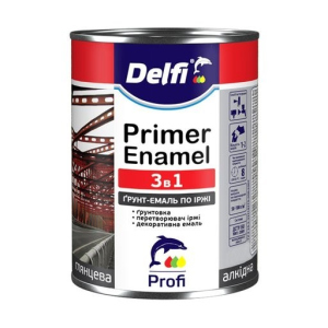 Ґрунт-емаль Delfi Primer Enamel 3в1 вишнева 2.8 кг