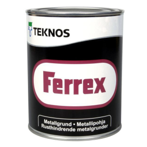 Антикорозійна фарба для металу Teknos Ferrex, Чорний, 1 л в Кривому Розі