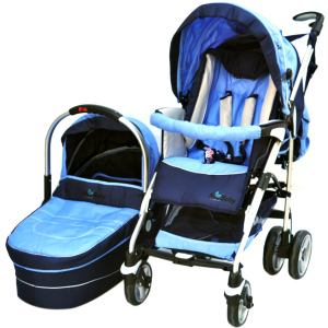 Универсальная коляска 2 в 1 NeoBaby NB702 Сине-голубая (0702-3) в Кривом Роге