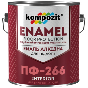 Емаль для підлоги KOMPOZIT Жовто-коричнева 2,8кг в Кривом Роге