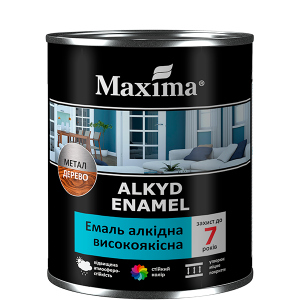 Емаль алкідна високоякісна Maxima жовтий 2,3 кг