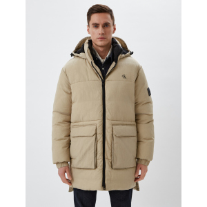 Куртка Calvin Klein Jeans Dropped Hem Ribstop Puffer J30J319589-PBF L Beige (8719854528371)