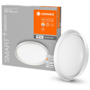 Світильник стельовий LEDVANCE SMART + WIFI ORBIS Plate 430 WT 26W/3000 - 6500 K 2400 lm (4058075486447)