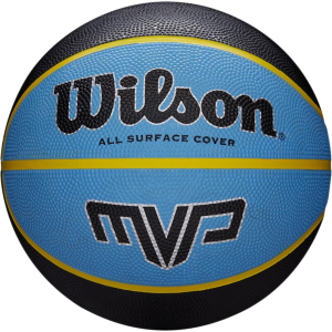 Мяч баскетбольный Wilson MVP 295 Size 7 Black/Blue (WTB9019XB07) ТОП в Кривом Роге