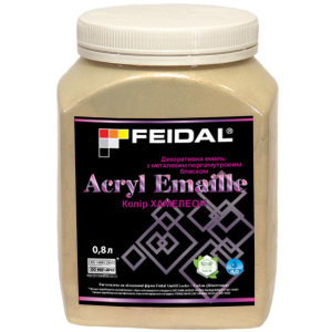 Емаль декоративна Feidal Acryl Emaille з металевим блиском перламутровим 0.8 л Хамелеон (4820232441961) краща модель в Кривому Розі