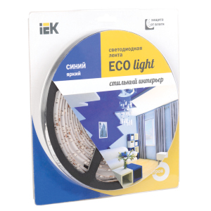 Лента светодиодная LED 5м  блистер LSR-3528B60-4.8-IP65-12V IEK-eco (LSR1-7-060-65-1-05) рейтинг