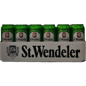 Упаковка пива St.Wendeler Lager светлое фильтрованное 5.3% 0.5 л.х 24 шт (4002631024161G) в Кривом Роге