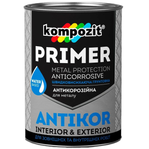 Грунтовка для металла Kompozit ANTIKOR матовая 15кг Красно-коричневая в Кривом Роге