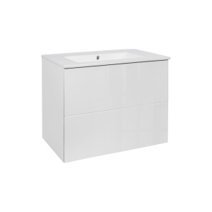 Комплект Qtap Tern 700х580х437 White тумба підвісна + раковина врізна QT1772TPL7013070CW краща модель в Кривому Розі