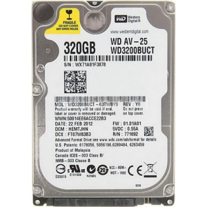 HDD 2.5 " SATA 320GB WD Blue 5400rpm 16MB (WD3200LUCT) Refurbished